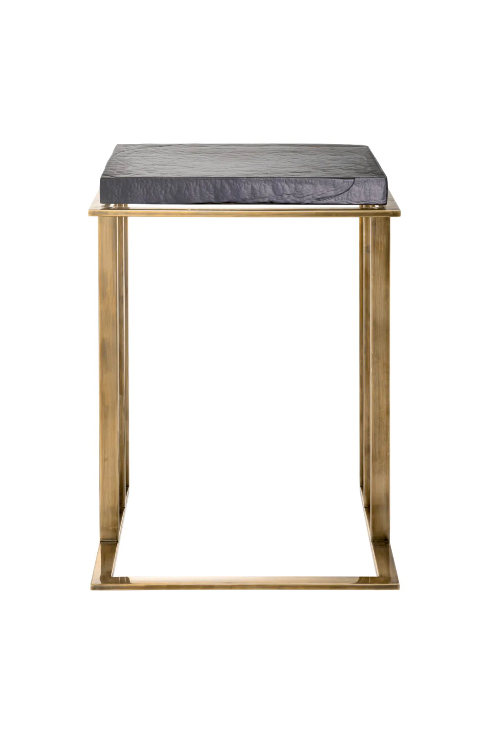 Brass Square Side Table Crescent | Eichholtz Miami