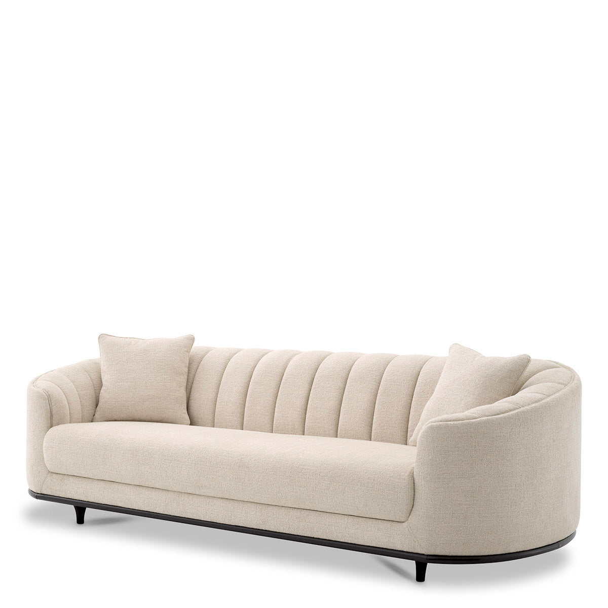 Beige Textured Sofa Agostino | Eichholtz Miami