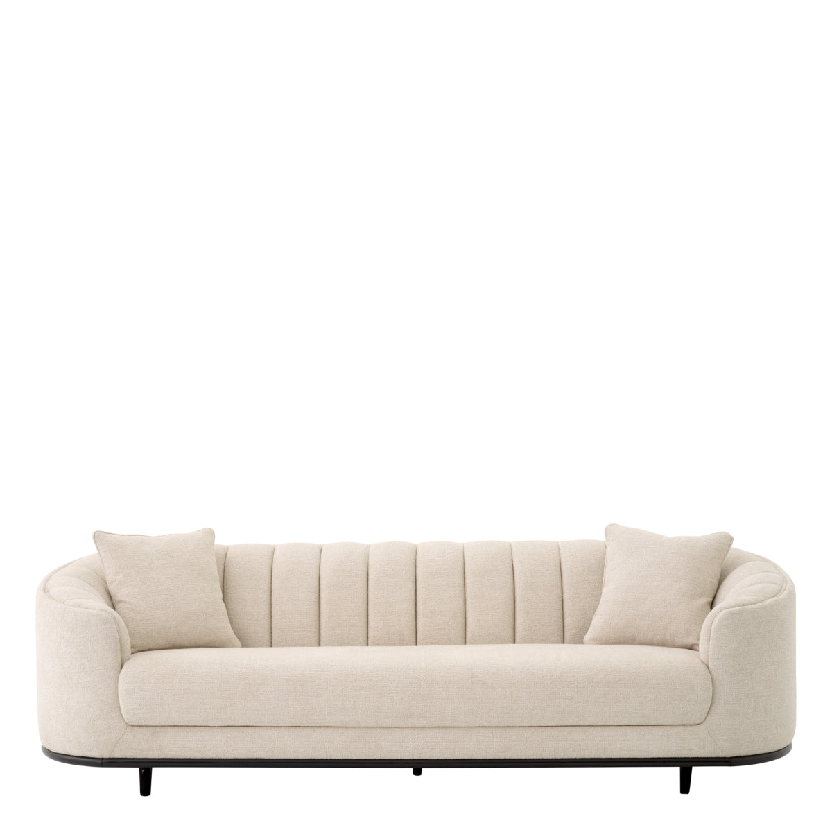 Beige Textured Sofa Agostino | Eichholtz Miami