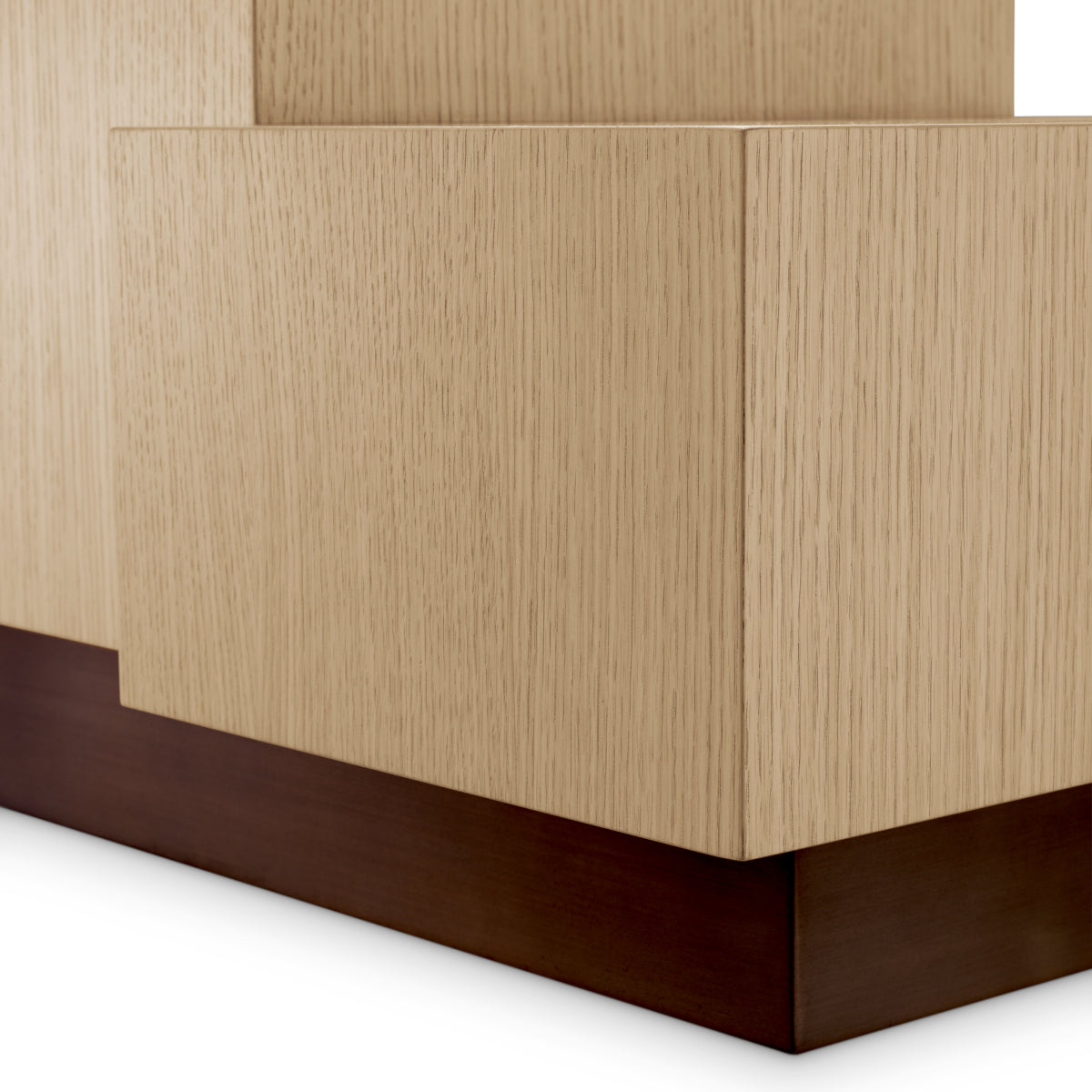 Natural Oak Veneer Side Table Nerone | Eichholtz Miami