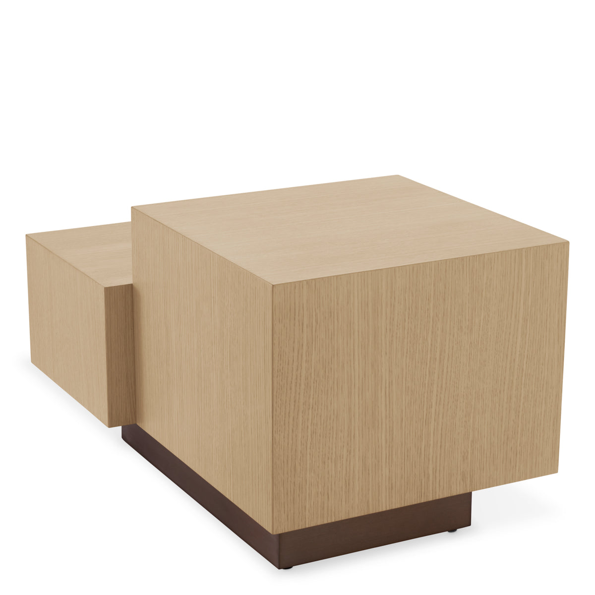 Natural Oak Veneer Side Table Nerone | Eichholtz Miami