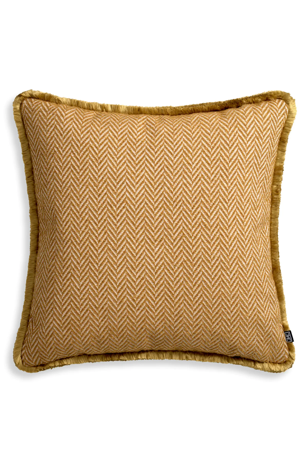 Herringbone Pattern Fringed Cushion L Kauai | Eichholtz Miami