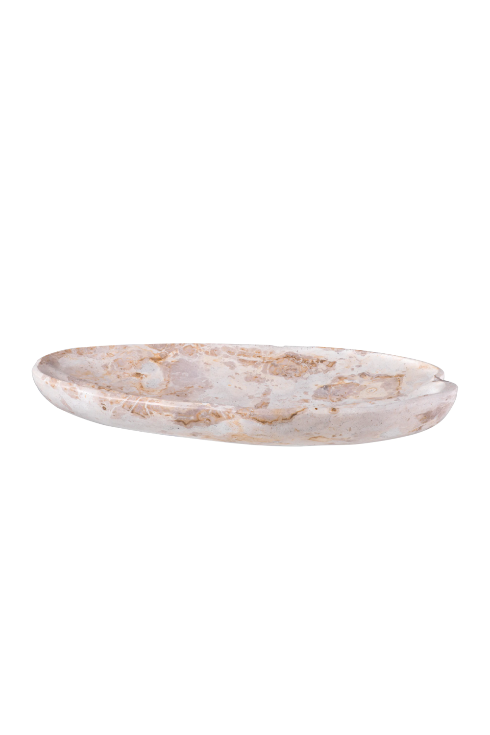 Oval Brown Marble Tray Loulou | Eichholtz Miami