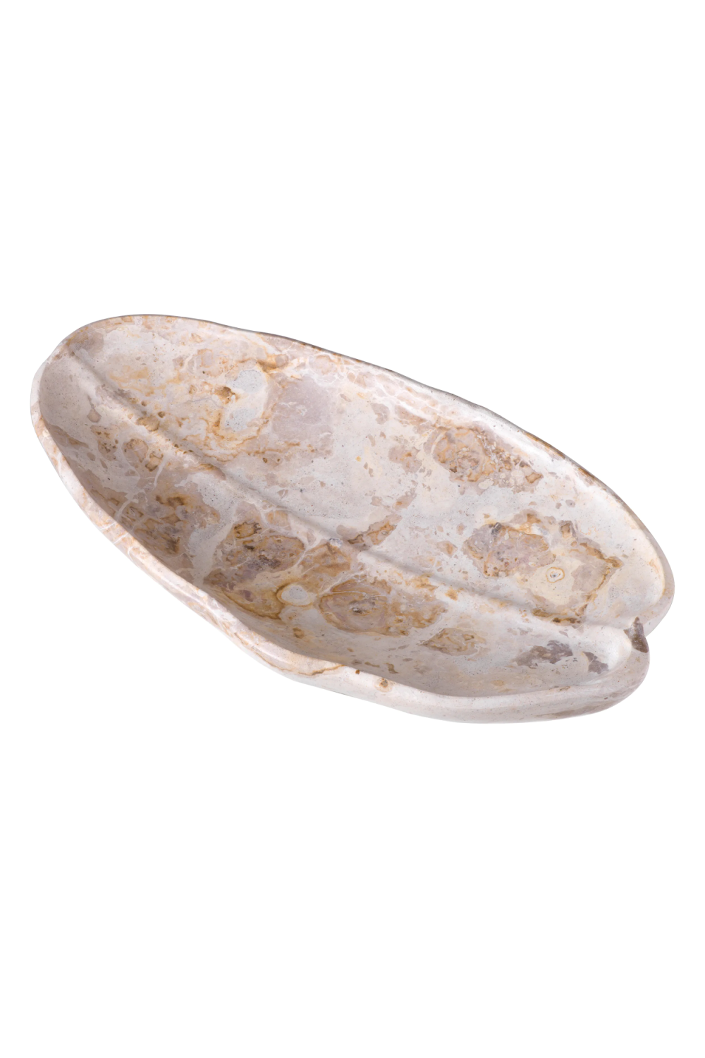 Oval Brown Marble Tray Loulou | Eichholtz Miami