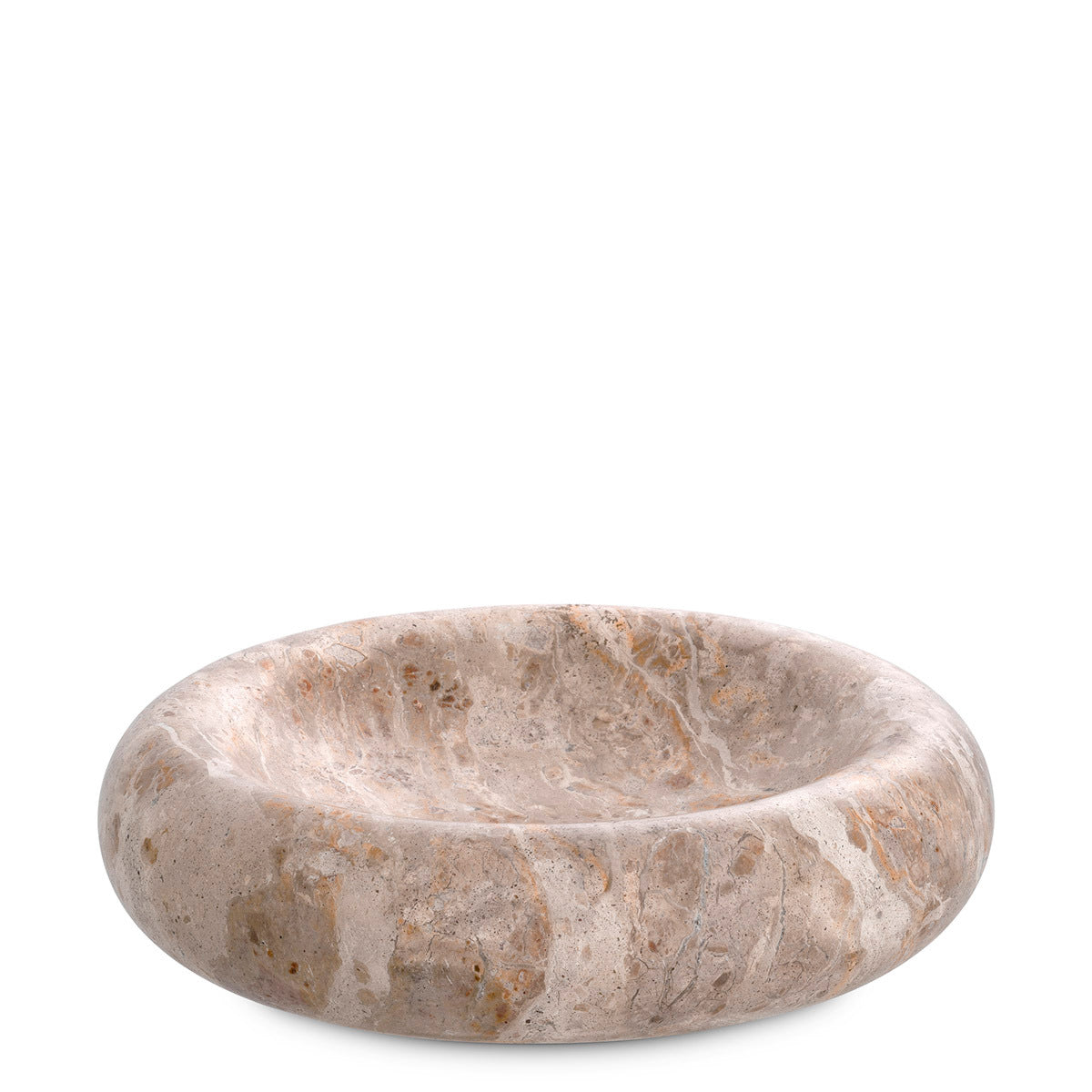 Brown Marble Bowl Small Lizz | Eichholtz Miami