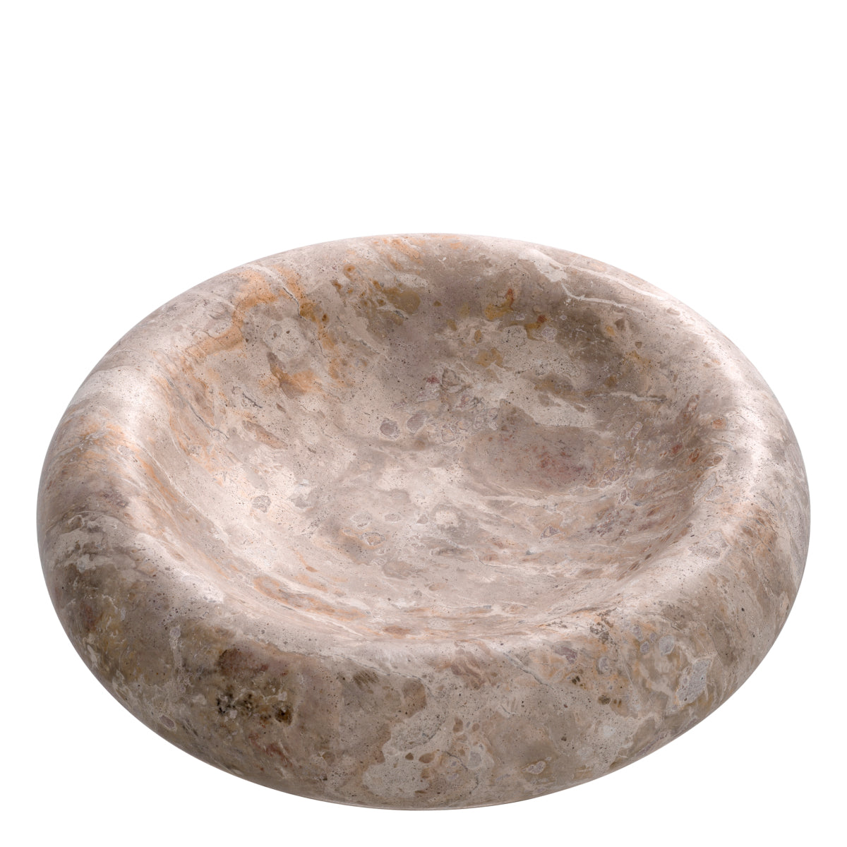 Brown Marble Bowl Small Lizz | Eichholtz Miami