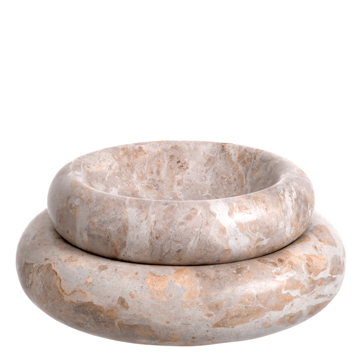 Brown Marble Bowl Small Lizz | Eichholtz Miami