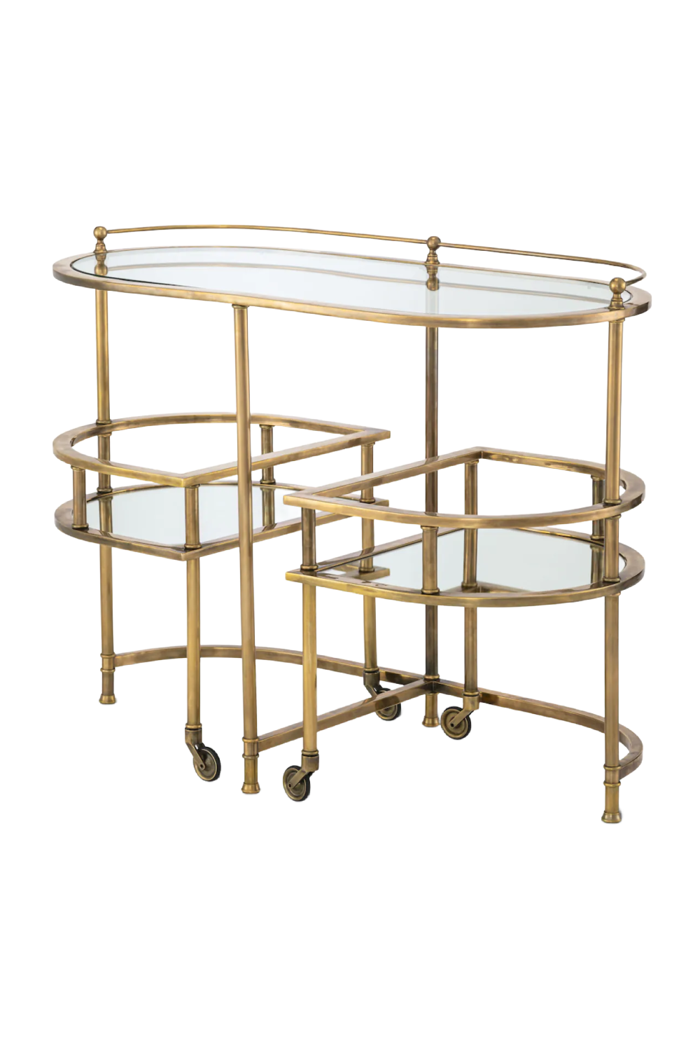 Vintage Brass Trolley Lavalle | Eichholtz Miami