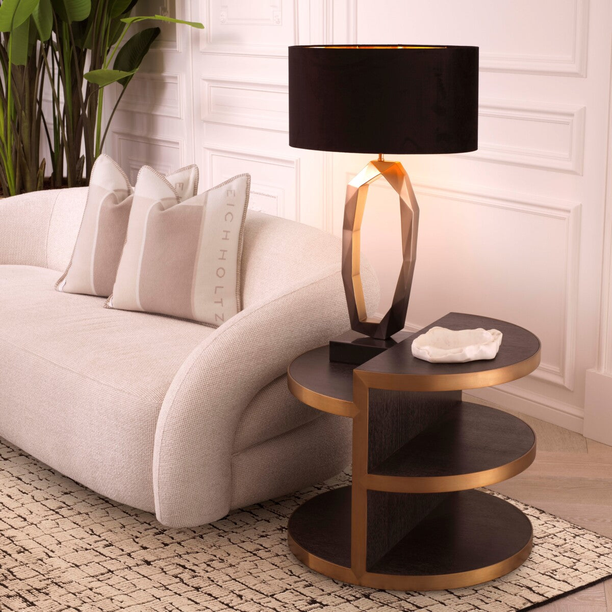 Black Oak Side Table Nilo | Eichholtz Miami