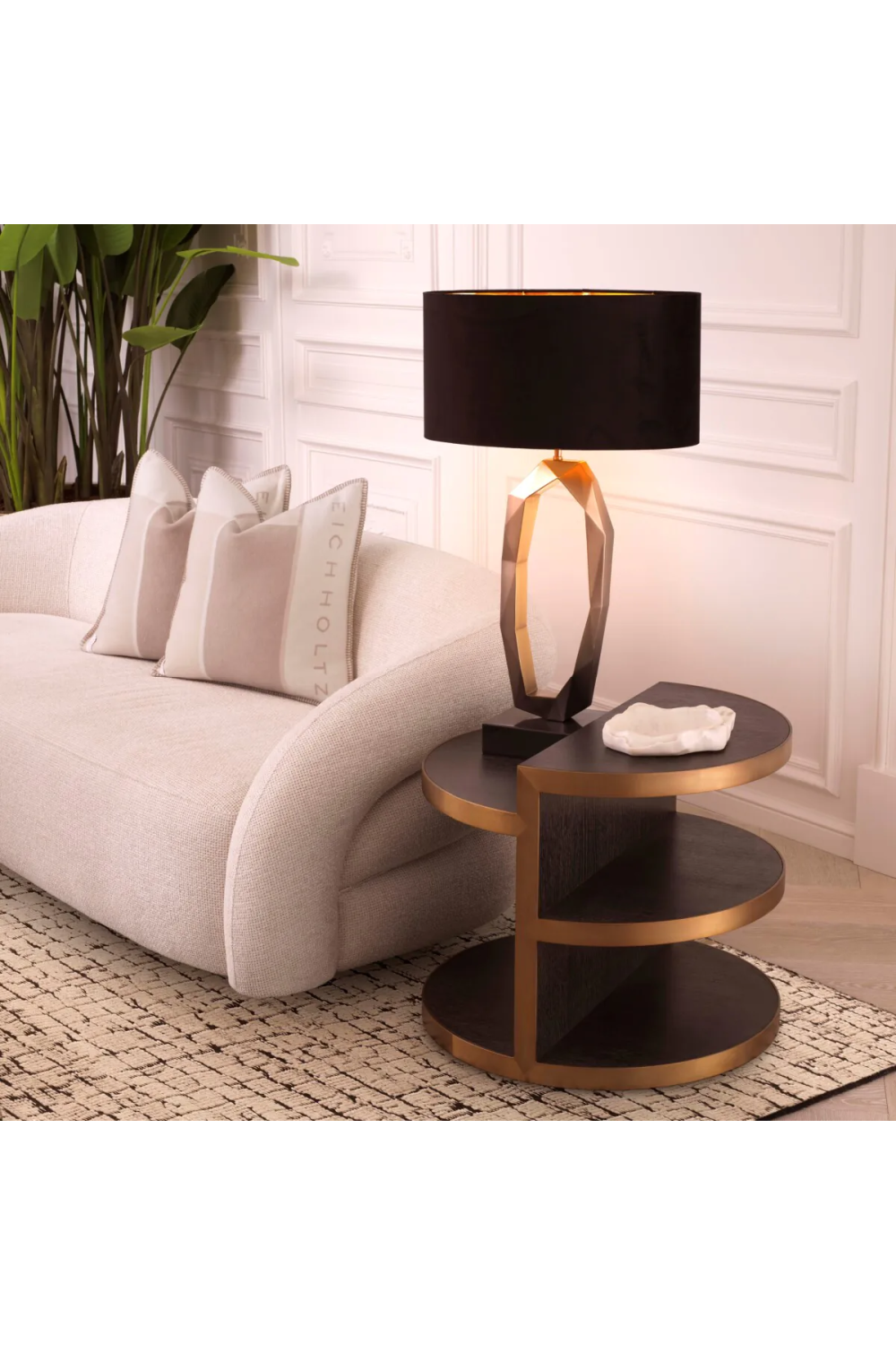 Black Oak Side Table Nilo | Eichholtz Miami