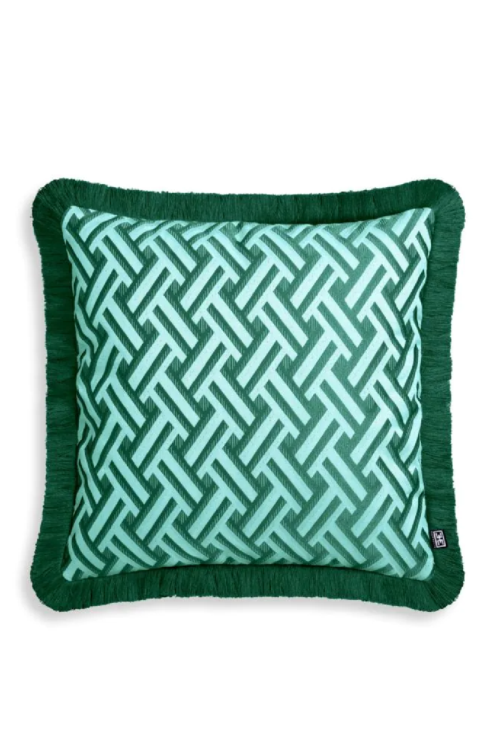Green Fringed Cushion S Doris | Eichholtz Miami