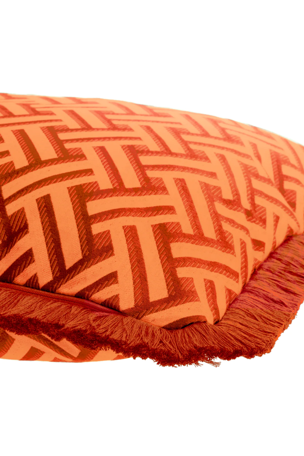 Orange Fringed Cushion Doris | Eichholtz Miami