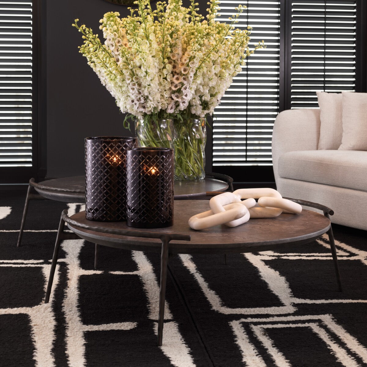 Gray Marble Coffee Table Arca | Eichholtz Miami