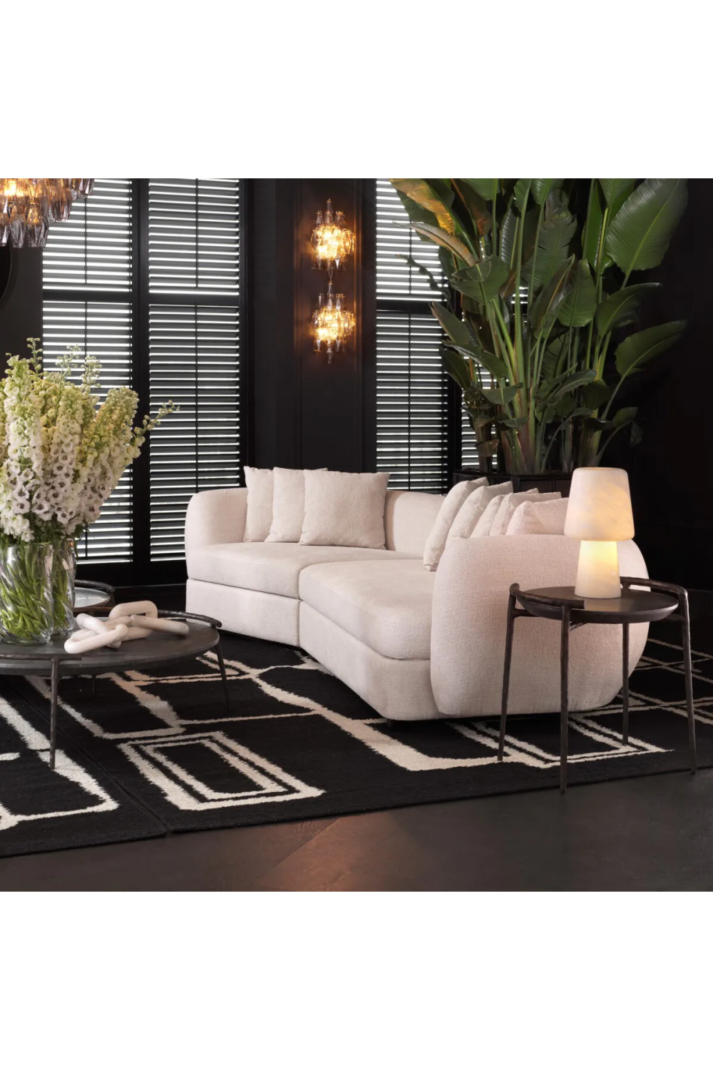 Gray Marble Side Table Arca | Eichholtz Miami