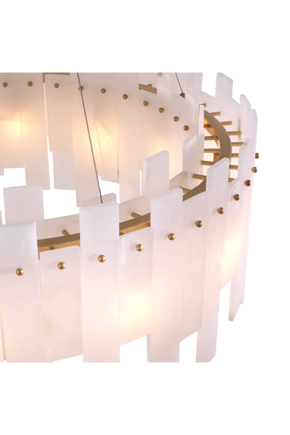 Alabaster Modern Chandelier Pizzorni | Eichholtz Miami