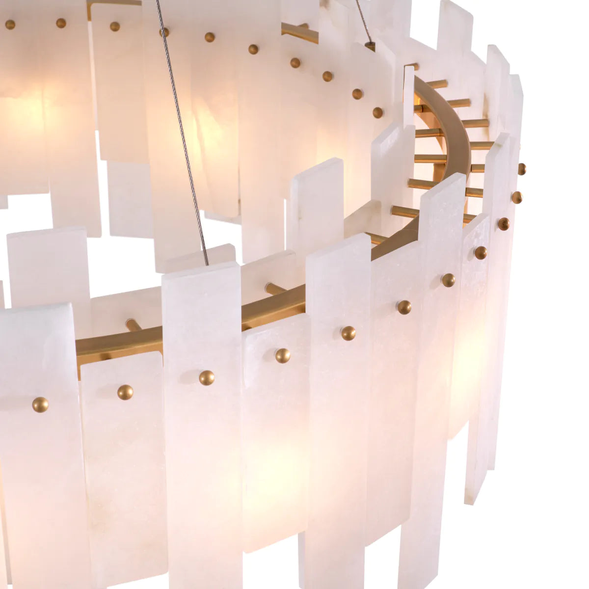 Alabaster Modern Chandelier Pizzorni | Eichholtz Miami