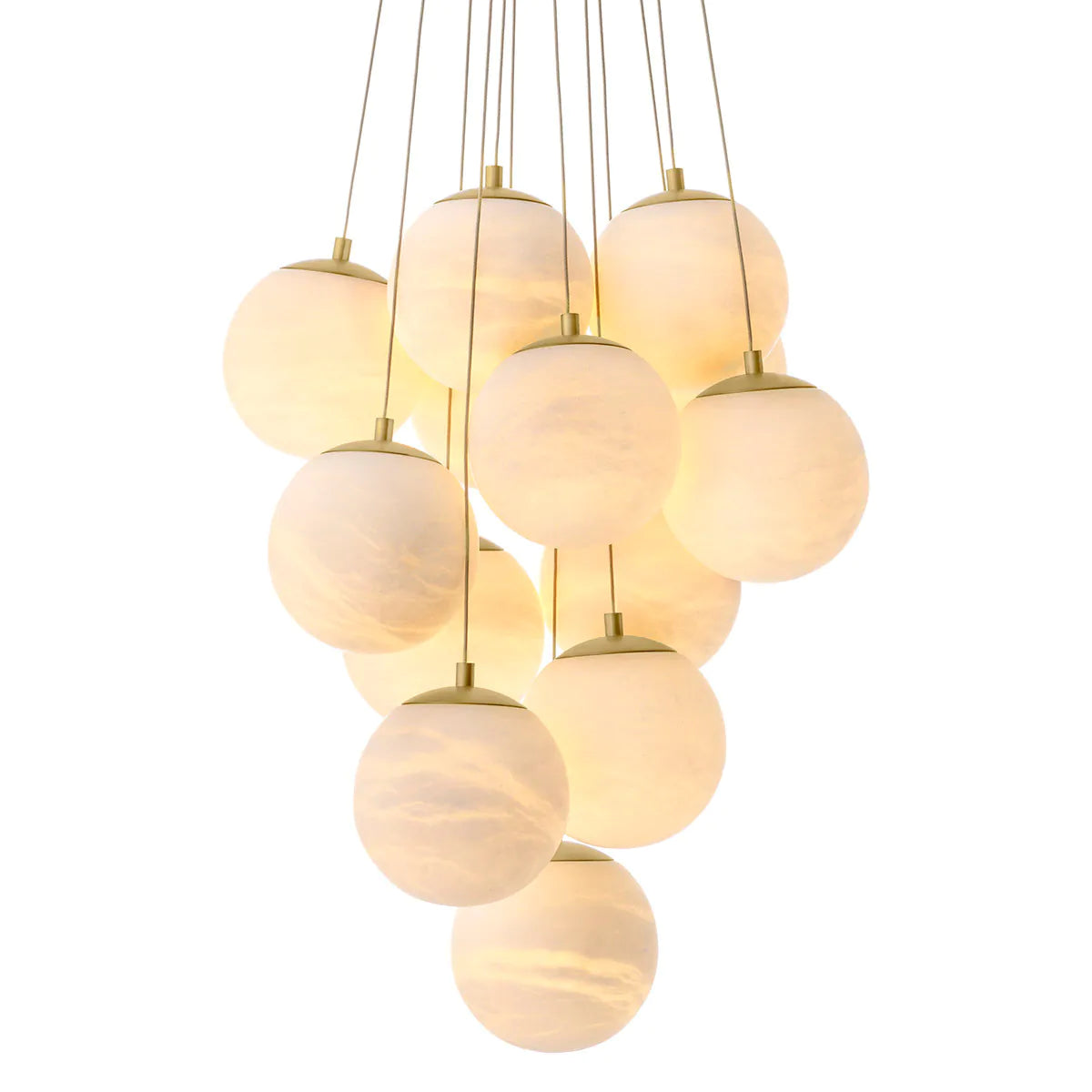 Clustered Alabaster Chandelier Sphinx | Eichholtz Miami