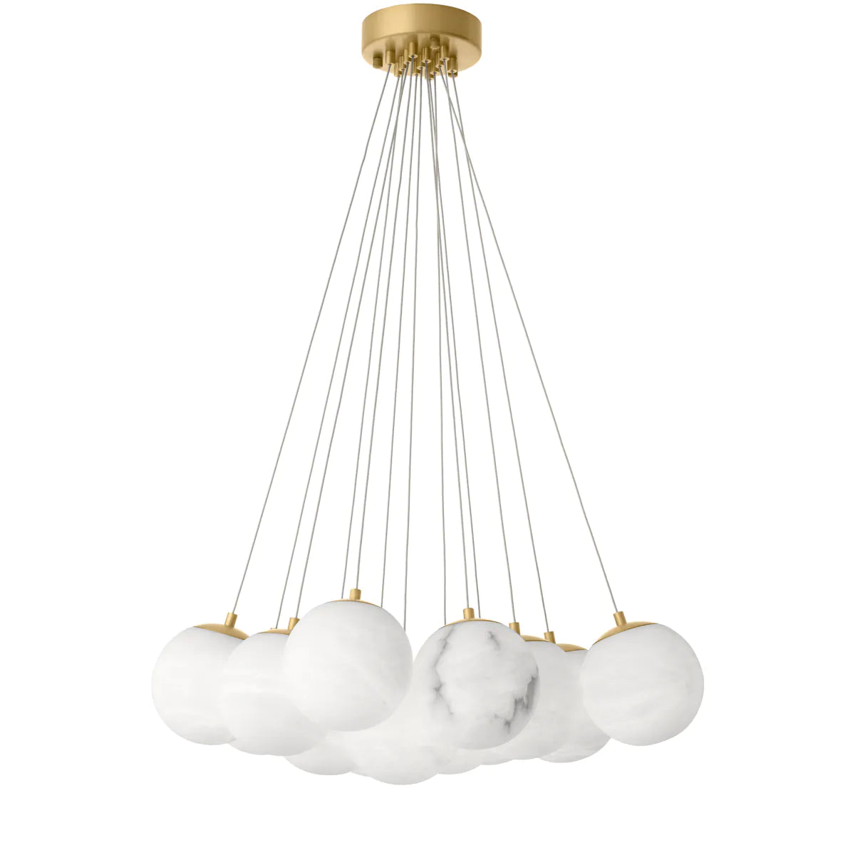 Clustered Alabaster Chandelier Sphinx | Eichholtz Miami