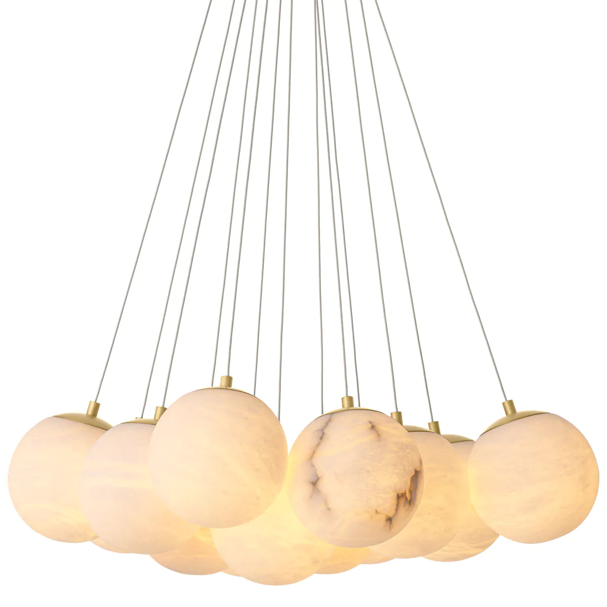 Clustered Alabaster Chandelier Sphinx | Eichholtz Miami