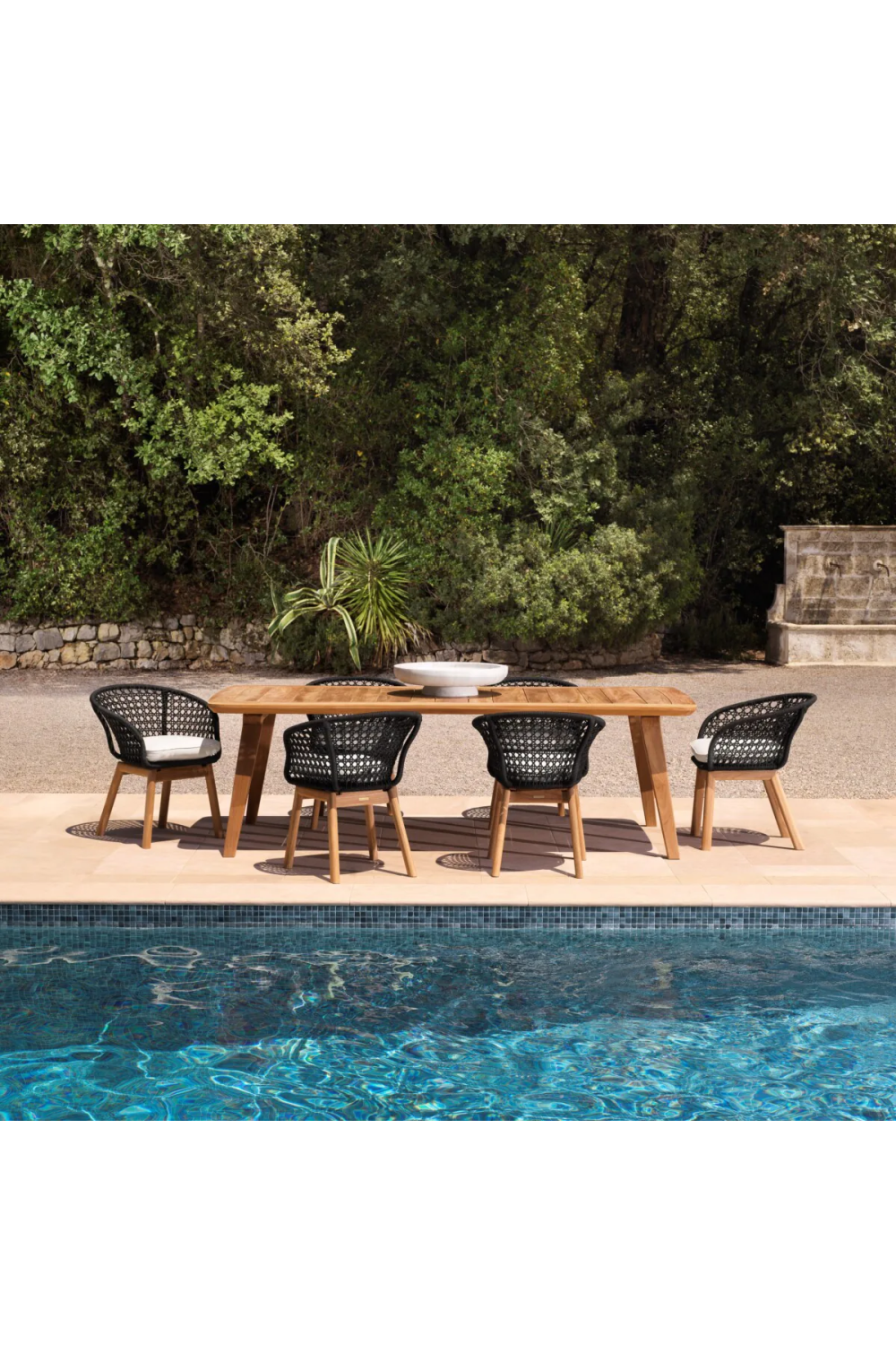 Oak Outdoor Dining Table Glover | Eichholtz Miami