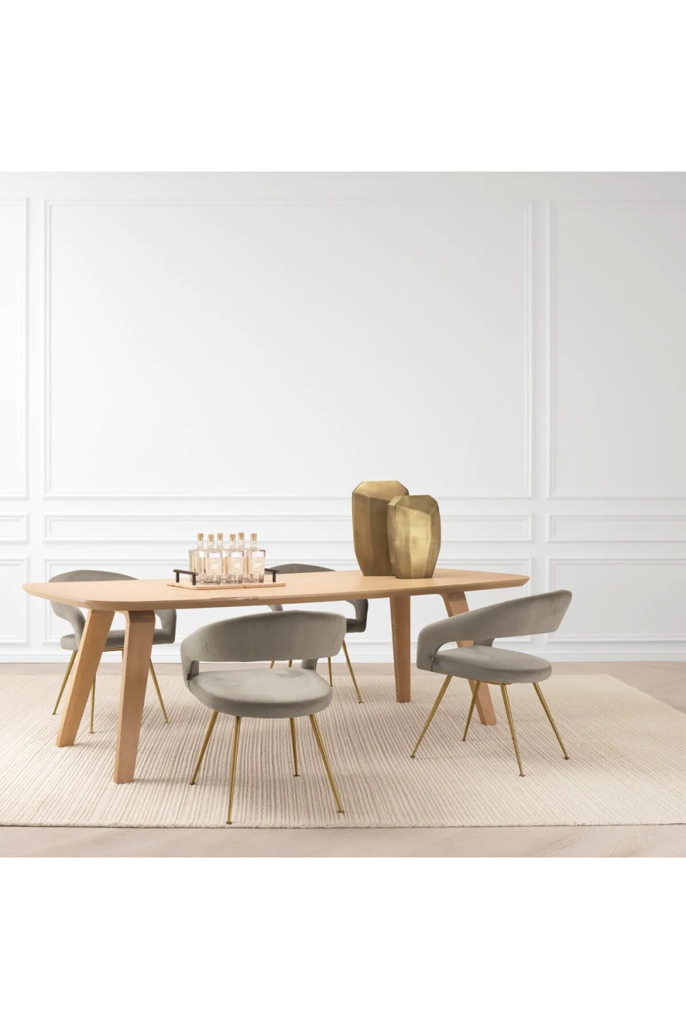 Oak Scandinavian Dining Table Glover | Eichholtz Miami