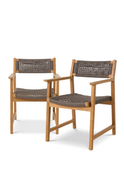 Wood Outdoor Chairs (2) Cancun | Eichholtz Miami