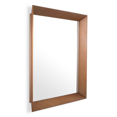 Square Brass Mirror Othello | Eichholtz Miami