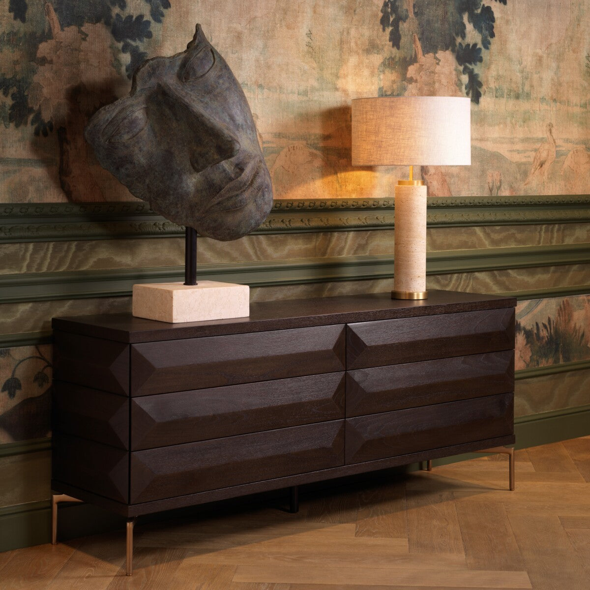 Brown Oak Drawer Dresser Denver | Eichholtz Miami