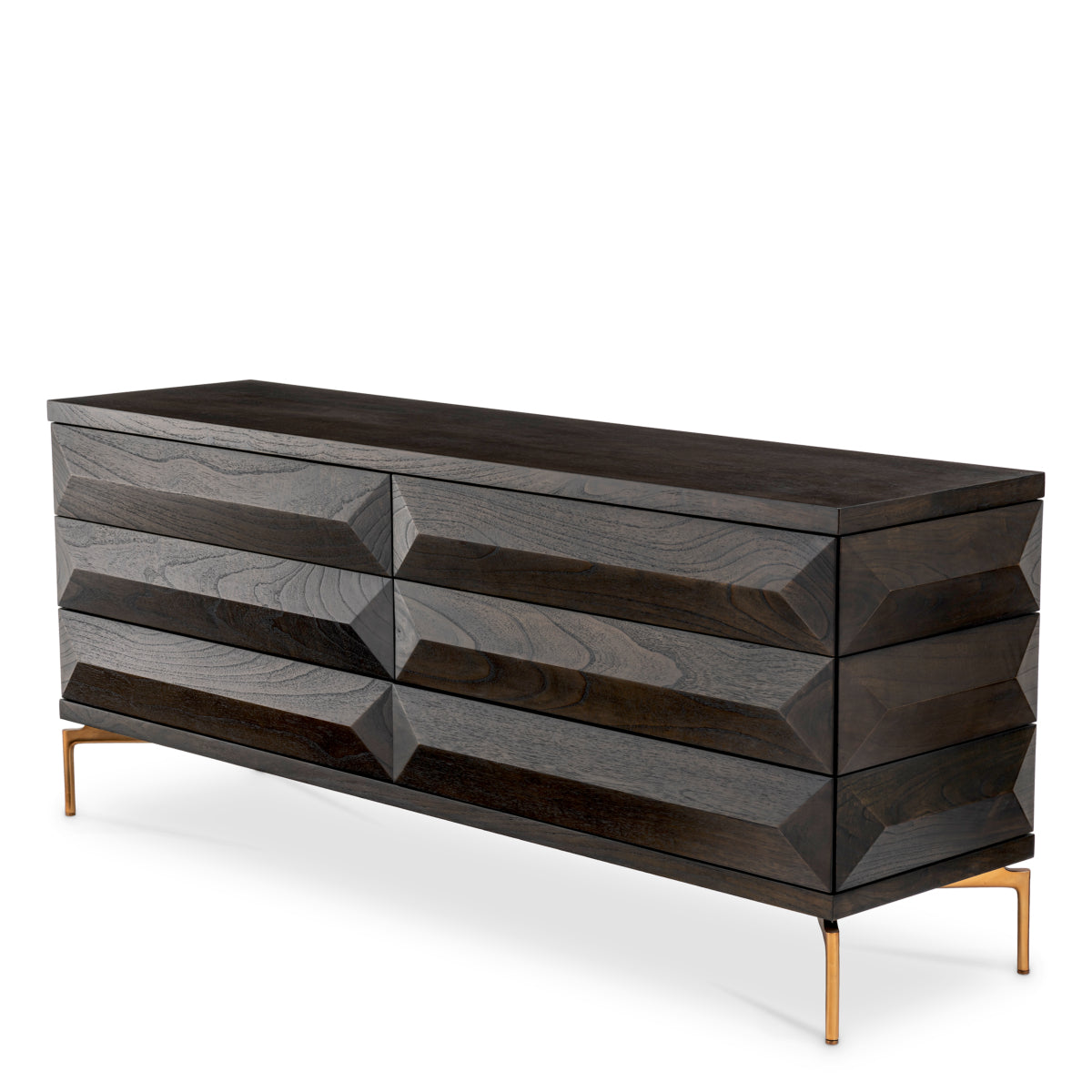 Brown Oak Drawer Dresser Denver | Eichholtz Miami