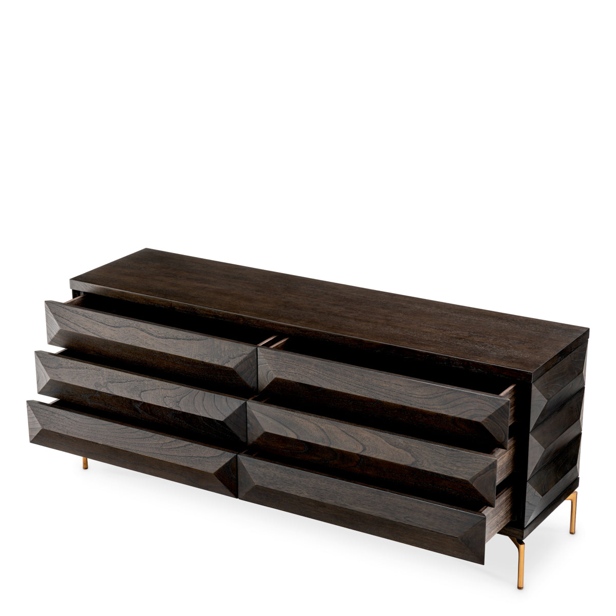 Brown Oak Drawer Dresser Denver | Eichholtz Miami