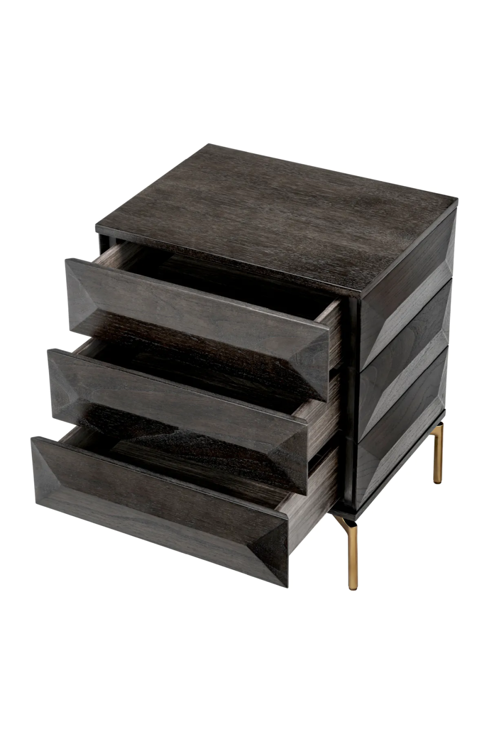 Oak Veneer Nightstand Denver | Eichholtz Miami