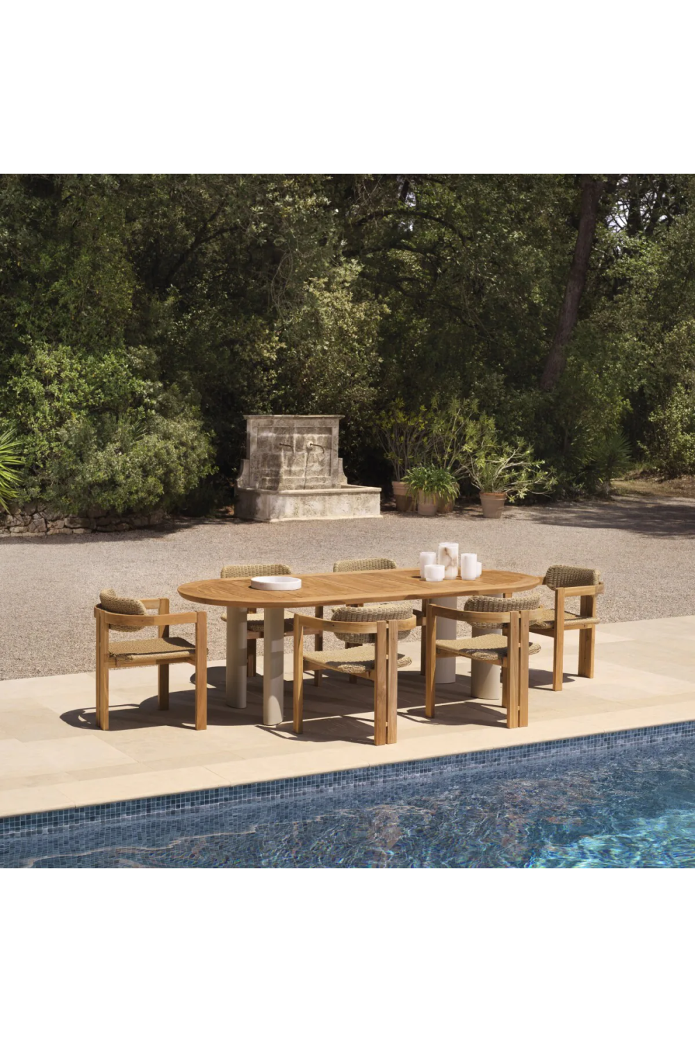 Wooden Outdoor Dining Chair Donato | Eichholtz Miami