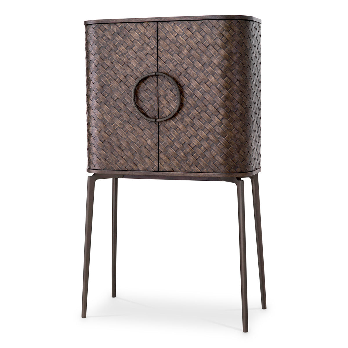 Woven Oak Wine Cabinet Nilsson | Eichholtz Miami