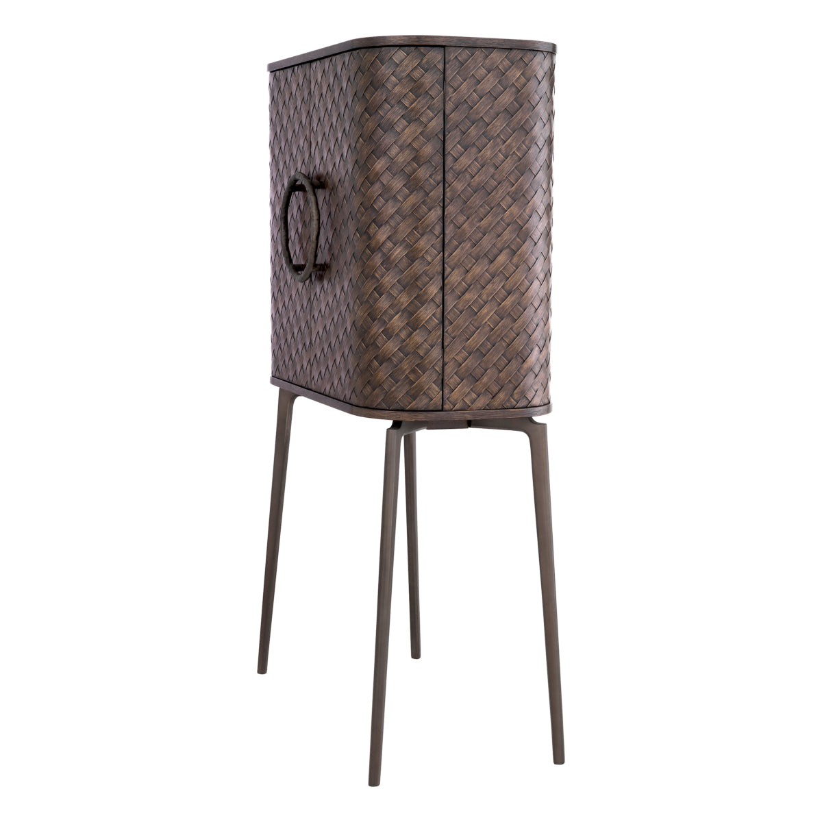 Woven Oak Wine Cabinet Nilsson | Eichholtz Miami