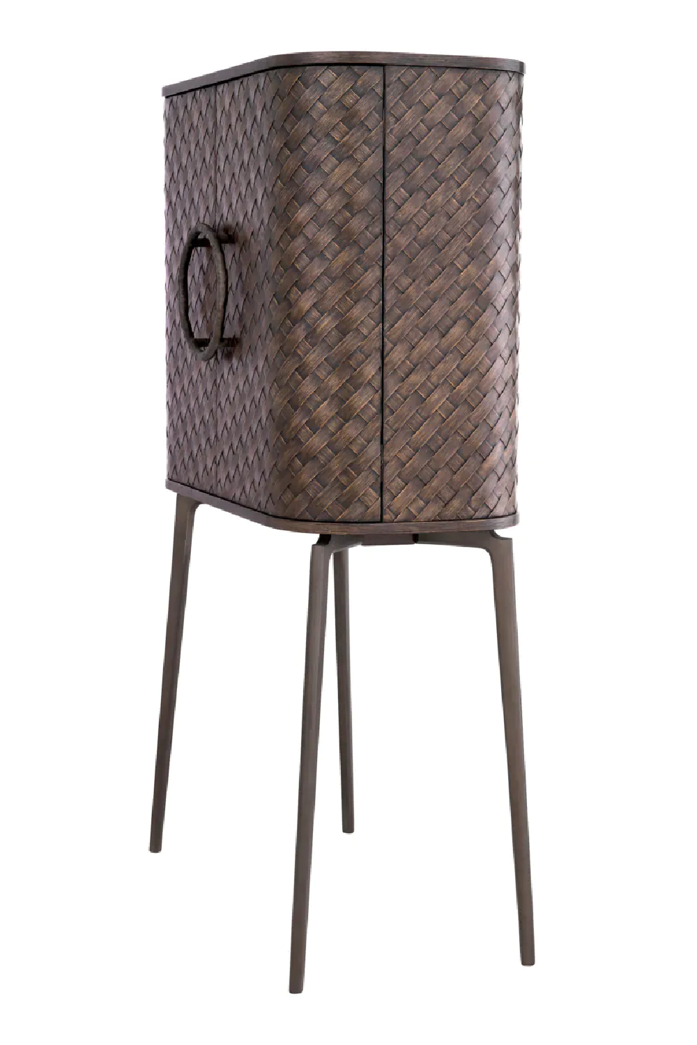 Woven Oak Wine Cabinet Nilsson | Eichholtz Miami