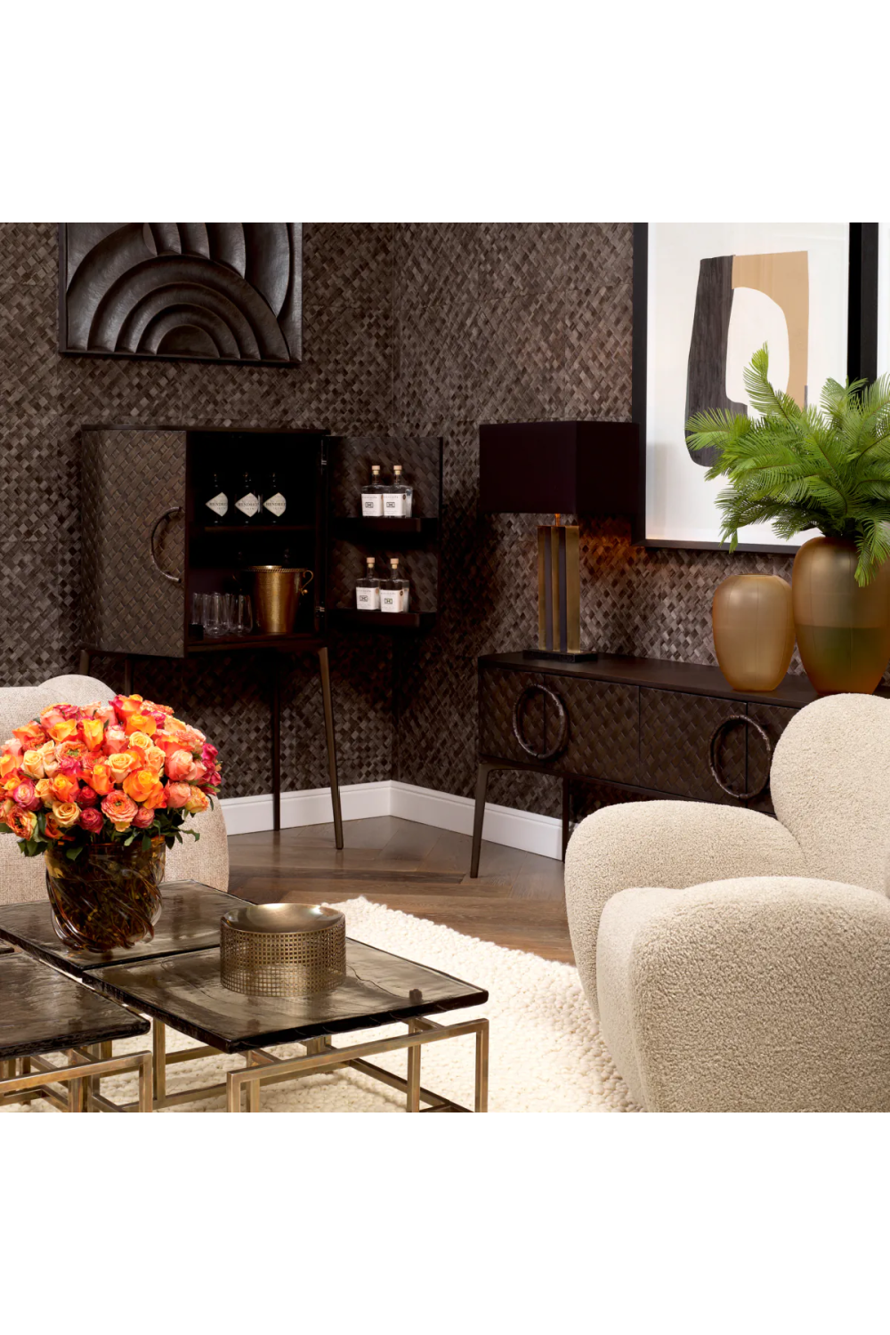 Woven Oak Dresser Nilsson | Eichholtz Miami