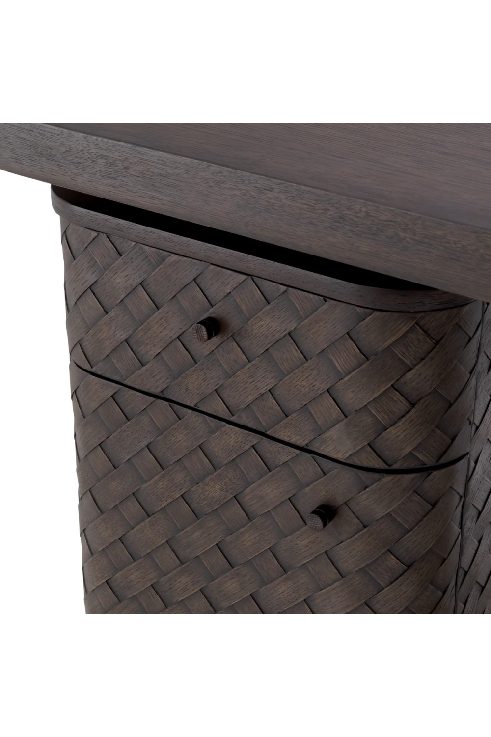 Woven Oak Desk Fiji | Eichholtz Miami