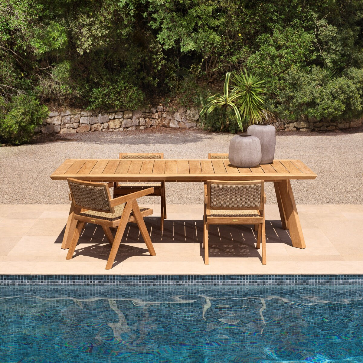 Wooden Outdoor Dining Armchair Kristo | Eichholtz Miami