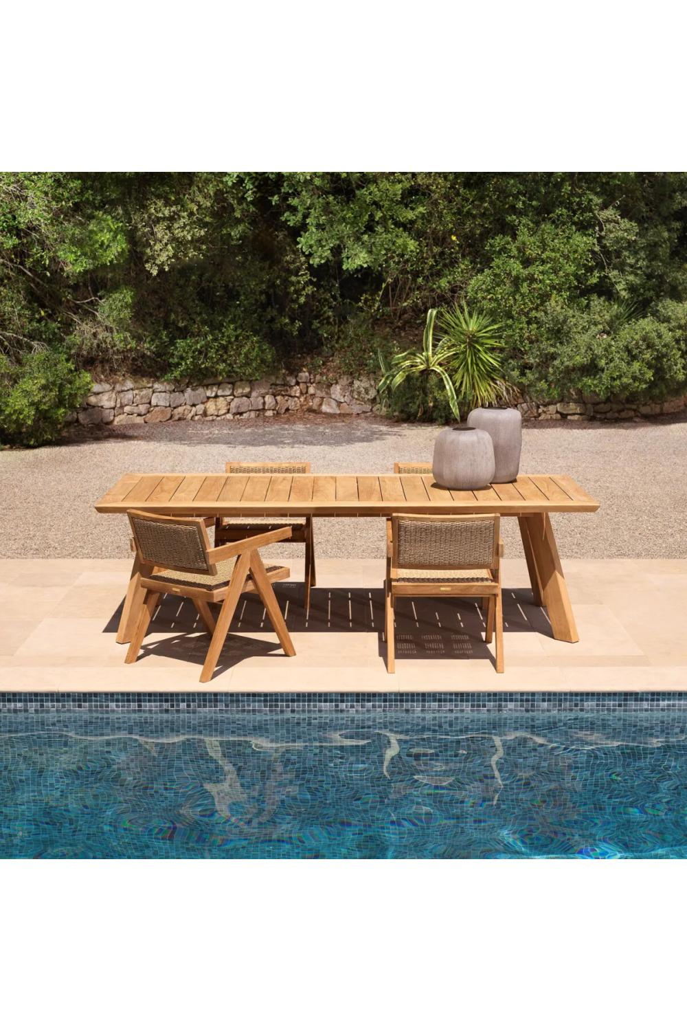 Wooden Outdoor Dining Armchair Kristo | Eichholtz Miami