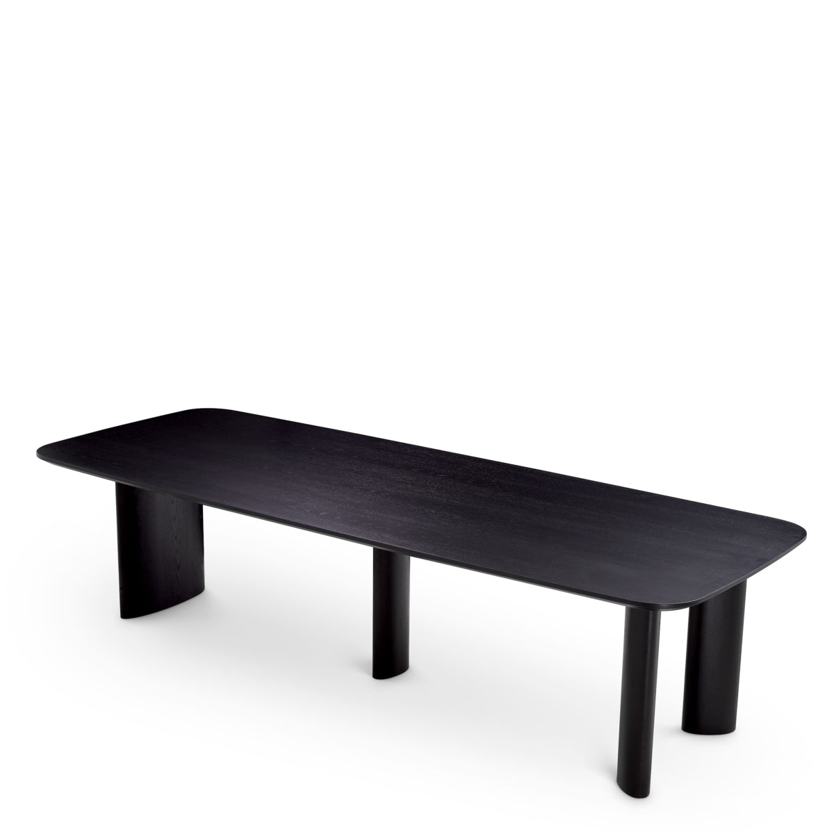 Black Veneer Dining Table Harmonie L | Eichholtz Miami