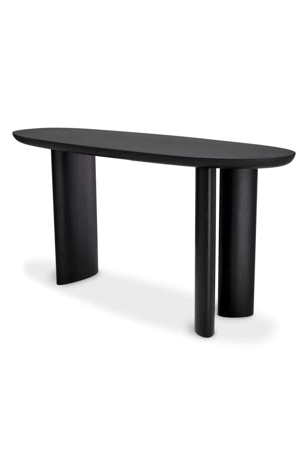 Oak Oval Console Table Lindner | Eichholtz Miami
