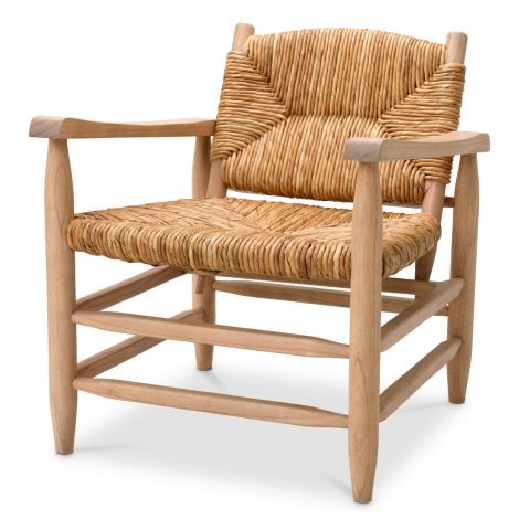 Woven Seagrass Lounge Armchair Elliott | Eichholtz Miami