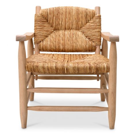 Woven Seagrass Lounge Armchair Elliott | Eichholtz Miami