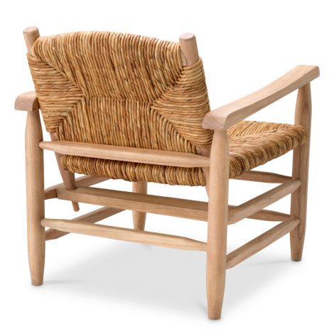 Woven Seagrass Lounge Armchair Elliott | Eichholtz Miami