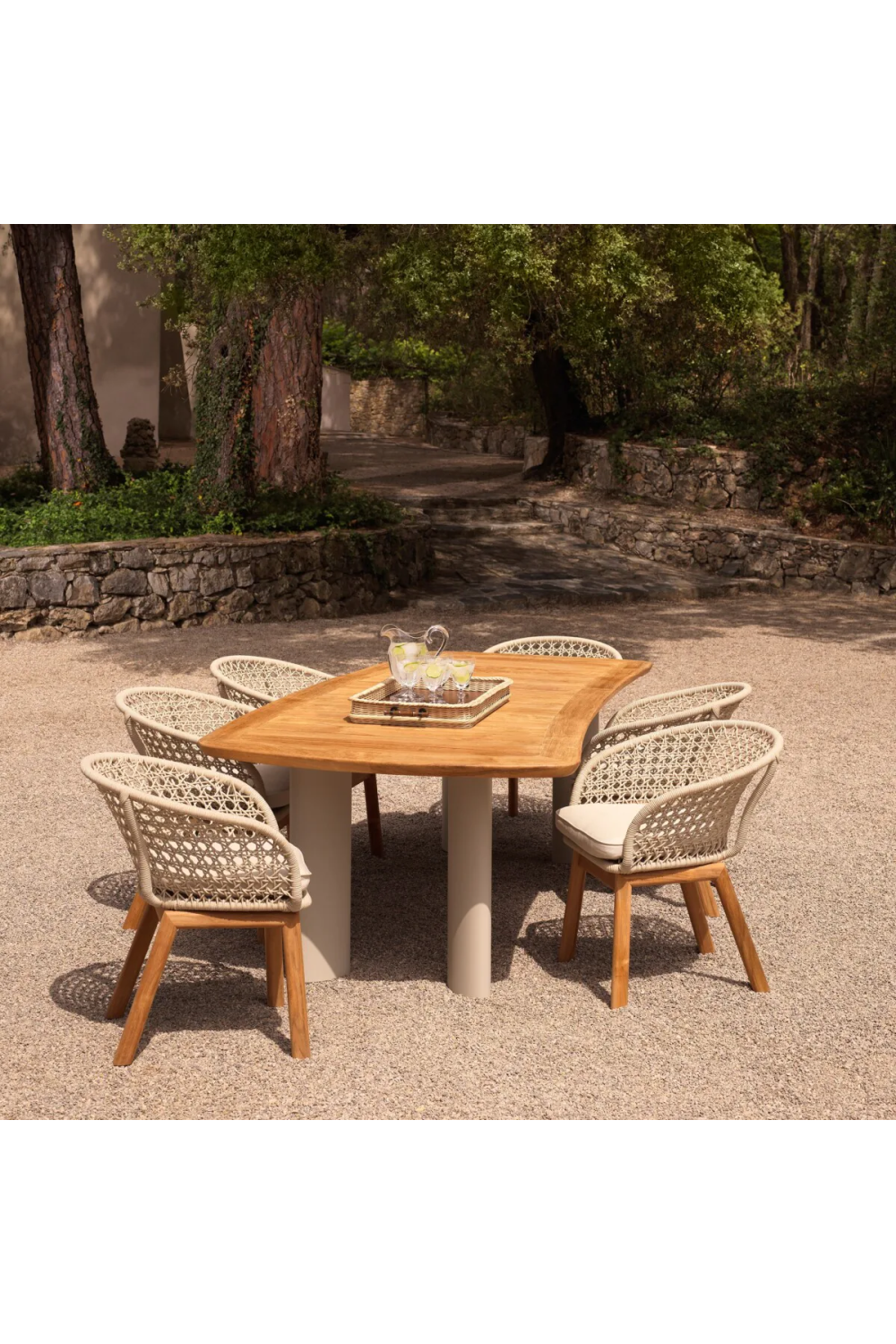 Teak Outdoor Dining Table Osario | Eichholtz Miami