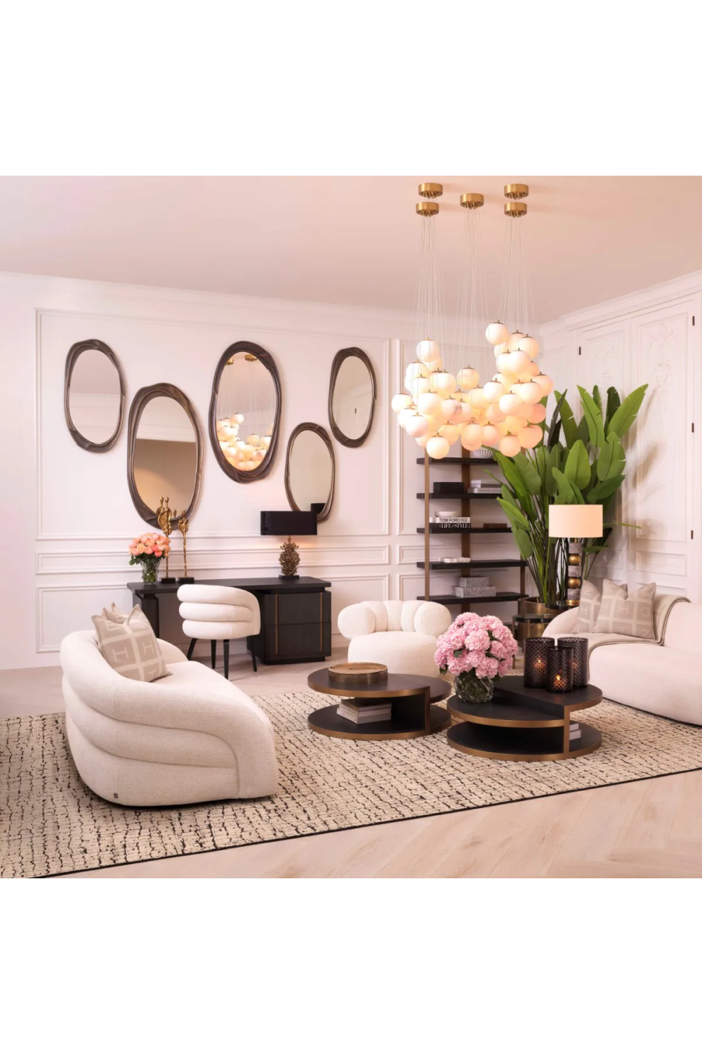 Organic Bronze Framed Mirror Karma | Eichholtz Miami