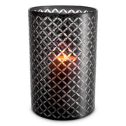 Diamond Patterned Cylindrical Hurricane Gable | Eichholtz Miami