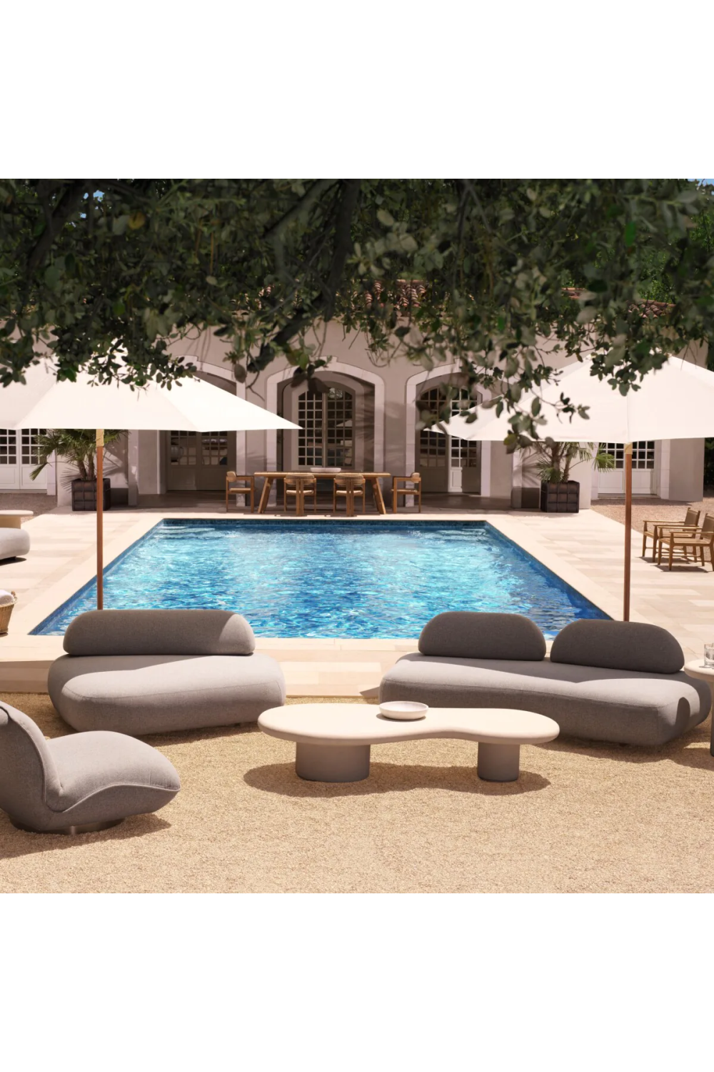 Curved Outdoor Sofa Residenza | Eichholtz Miami