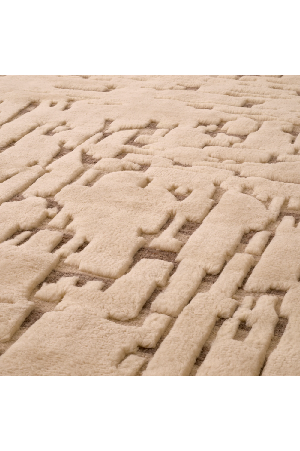 Knotted Cream Wool Carpet Eminence | Eichholtz Miami