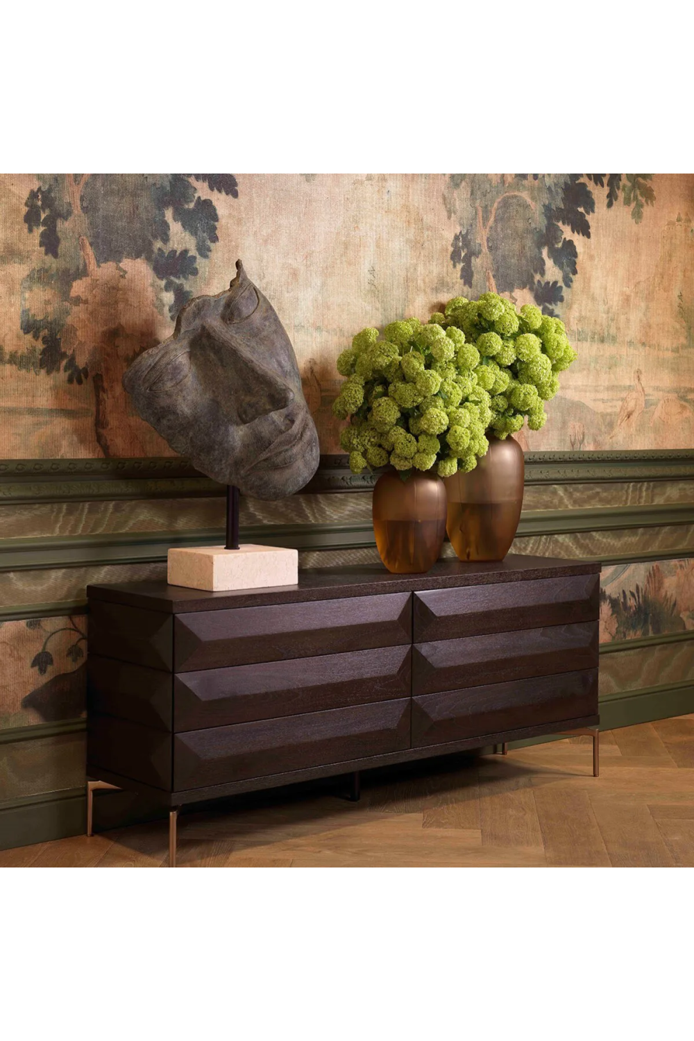 Amber Glass Bouquet Vase Zenna | Eichholtz Miami